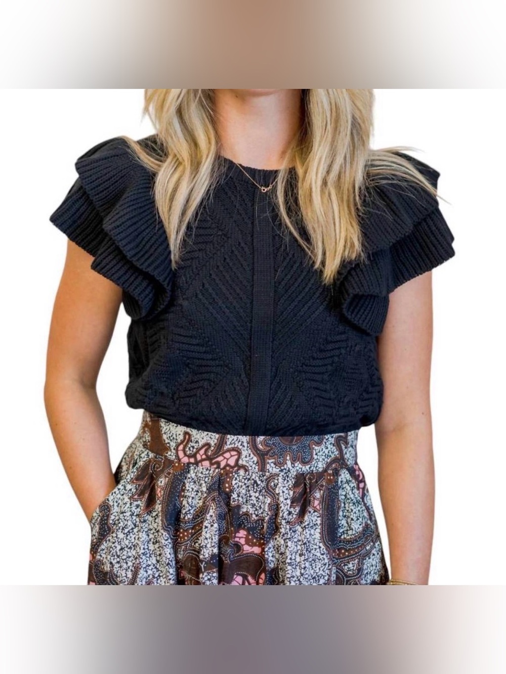 NEW CLEOBELLA fayth sweater vest in black - Picture 2 of 9